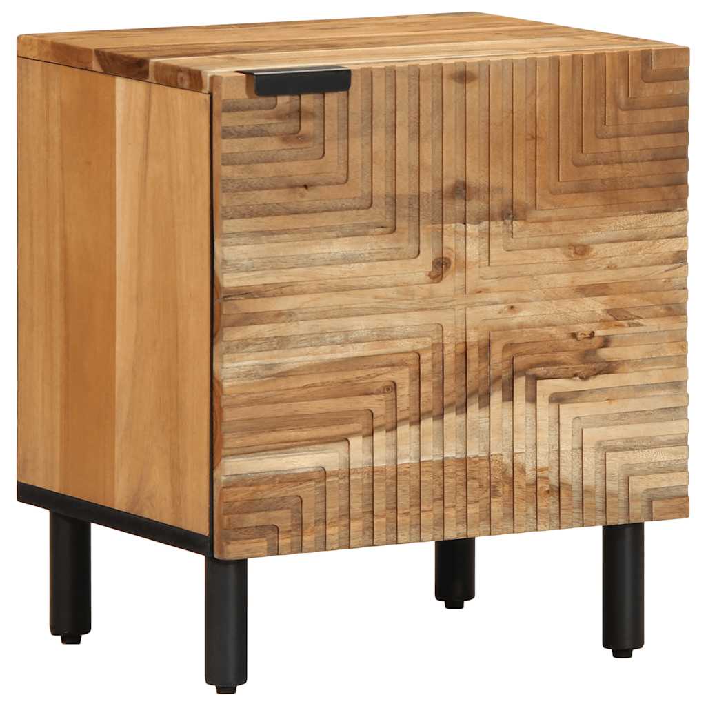 Tables de chevet (2 pcs) 40 x 33 x 46 cm bois massif d'acacia - XIOS