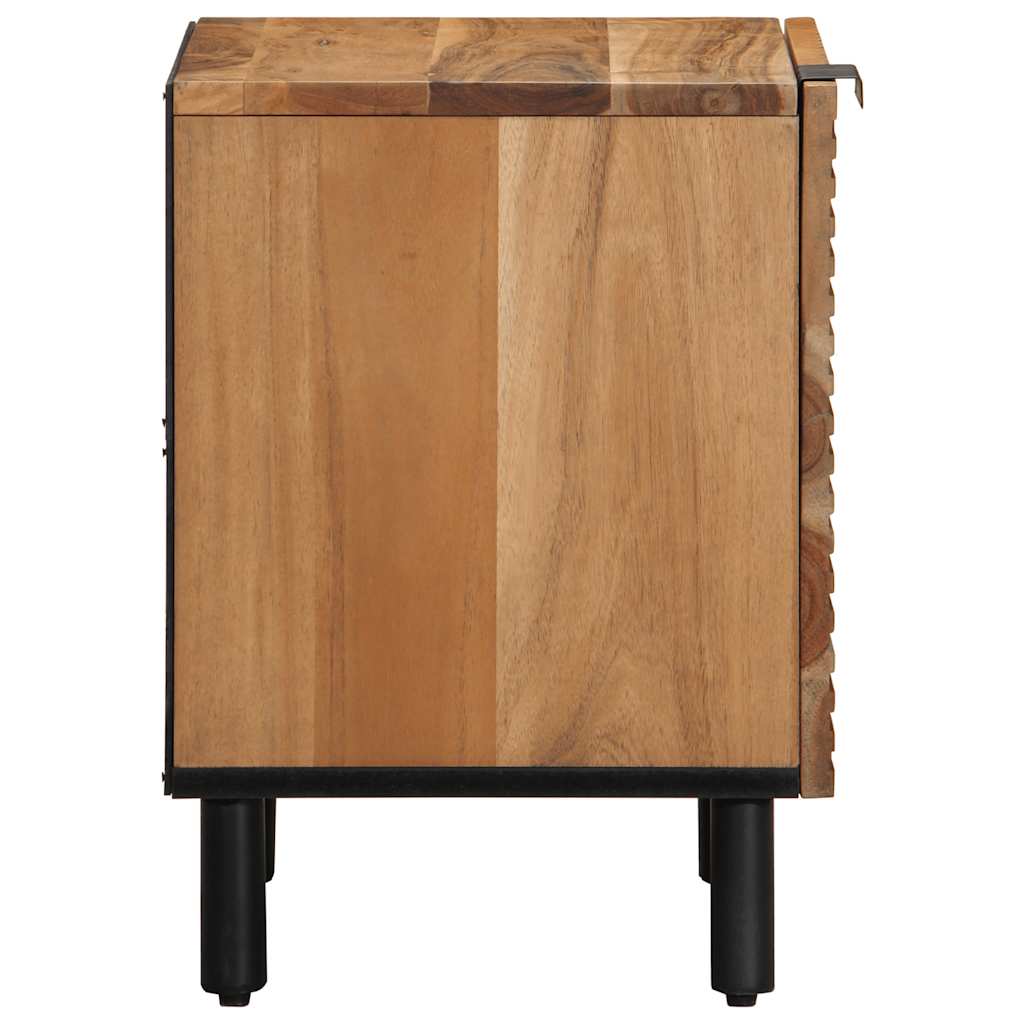 Tables de chevet (2 pcs) 40 x 33 x 46 cm bois massif d'acacia - XIOS