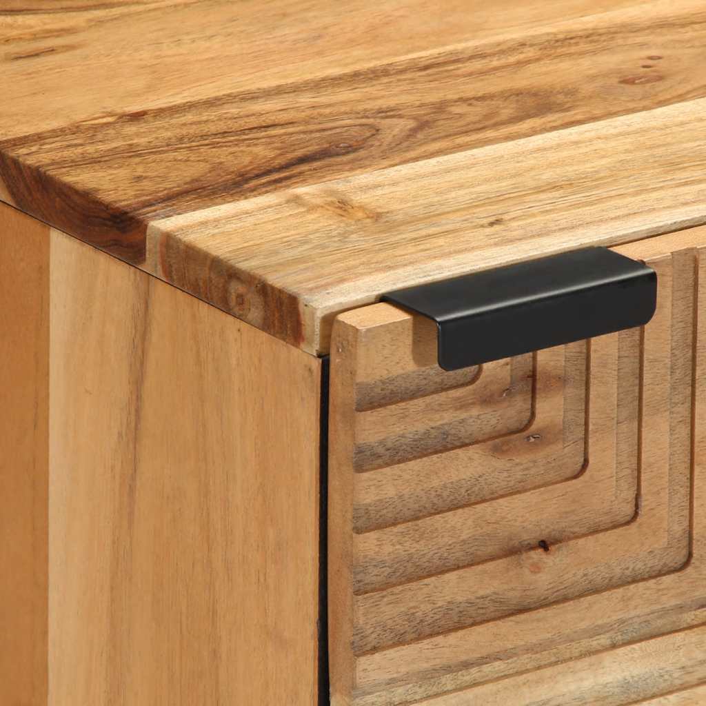 Tables de chevet (2 pcs) 40 x 33 x 46 cm bois massif d'acacia - XIOS