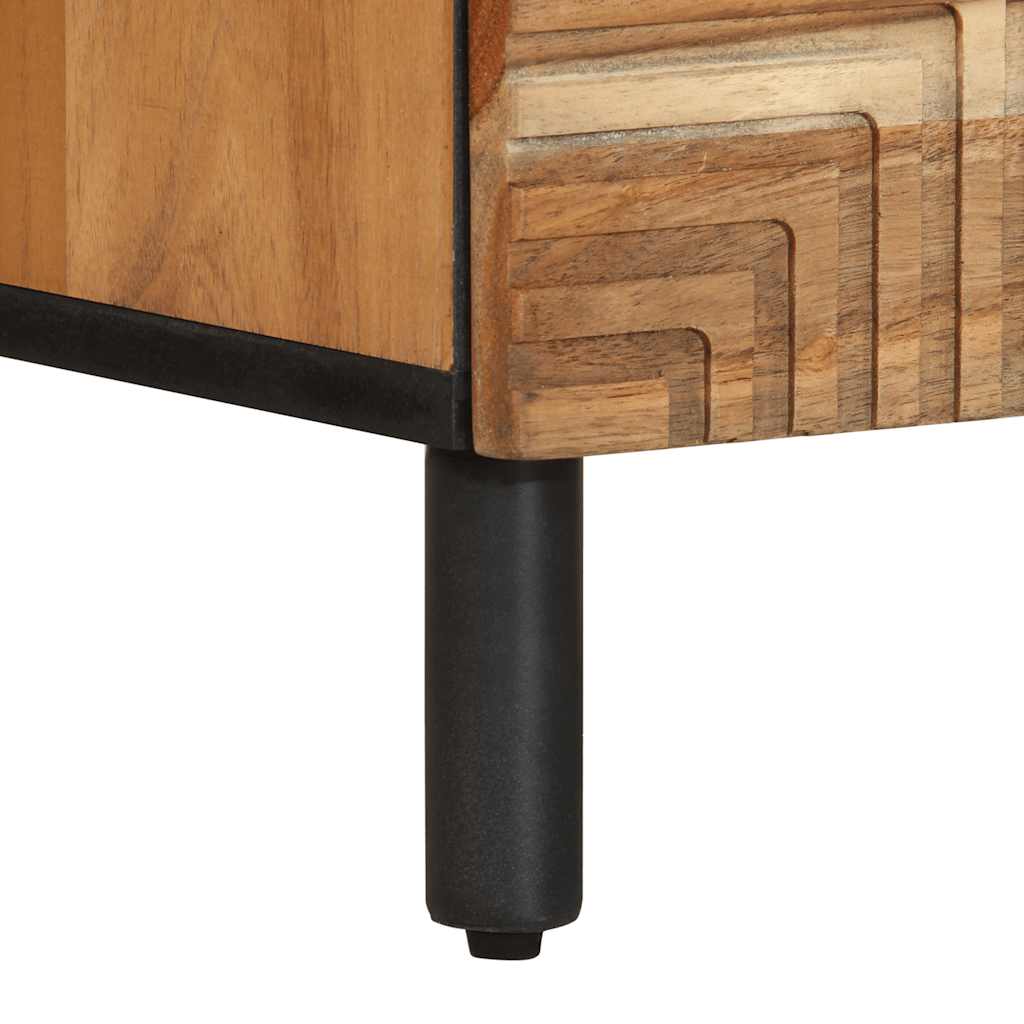 Tables de chevet (2 pcs) 40 x 33 x 46 cm bois massif d'acacia - XIOS