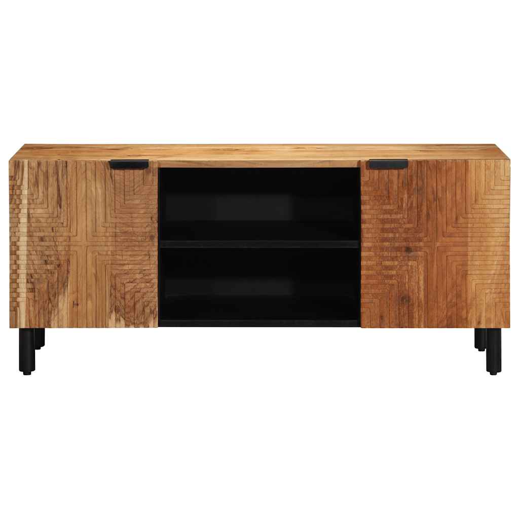 Meuble TV 105 x 33 x 46 cm en bois massif d'acacia - XIOS