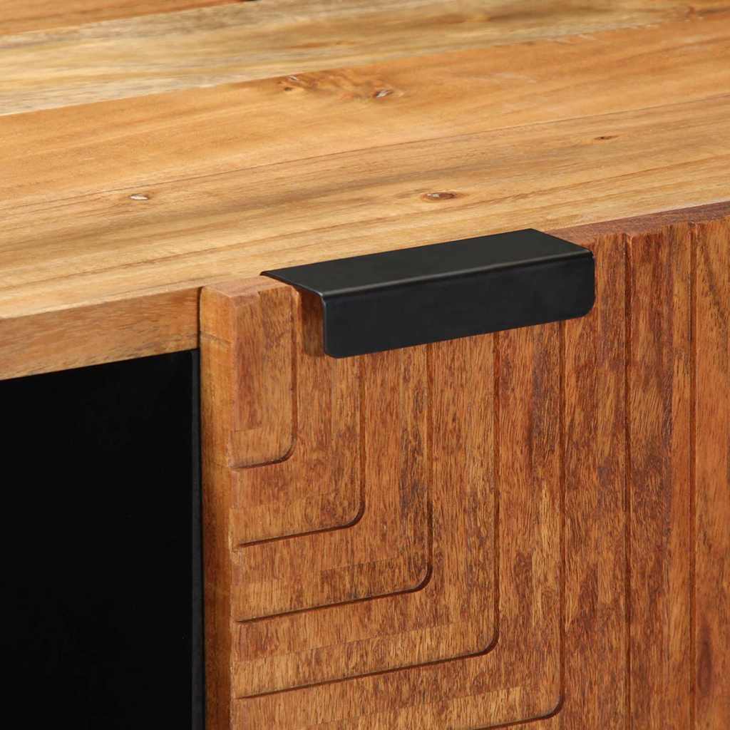 Meuble TV 105 x 33 x 46 cm en bois massif d'acacia - XIOS