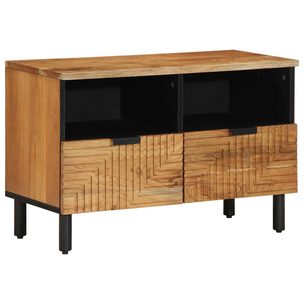 Meuble TV 70x33x46 cm en bois massif d'acacia - XIOS
