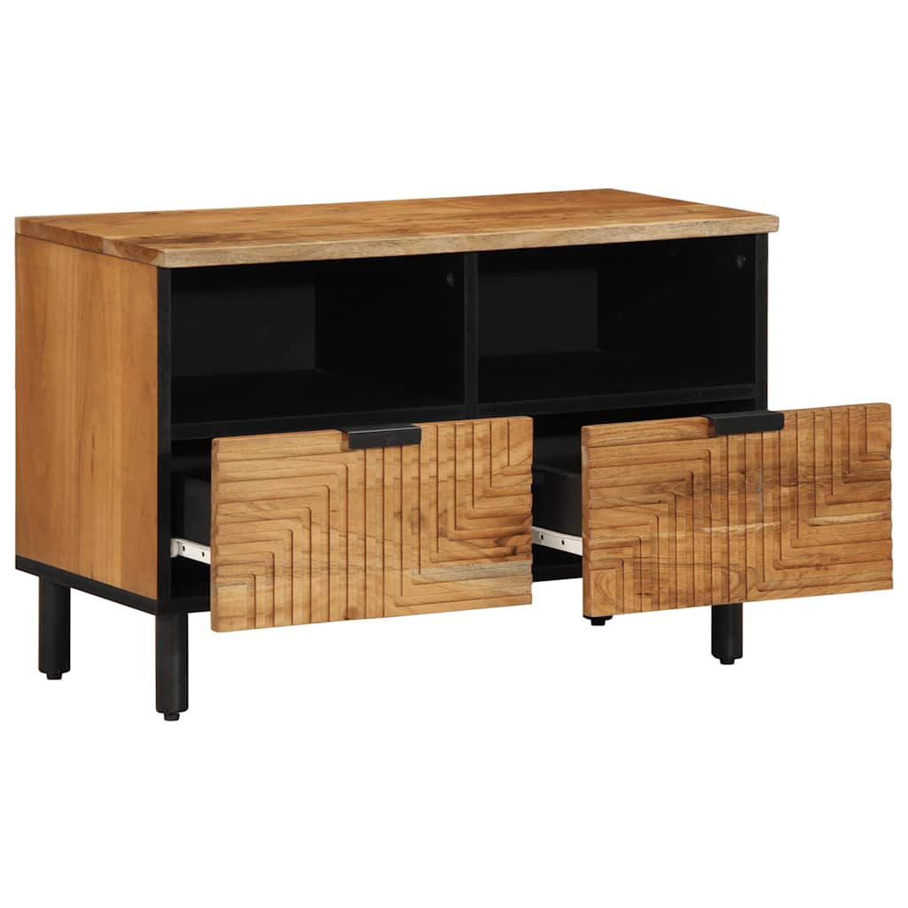 Meuble TV 70x33x46 cm en bois massif d'acacia - XIOS