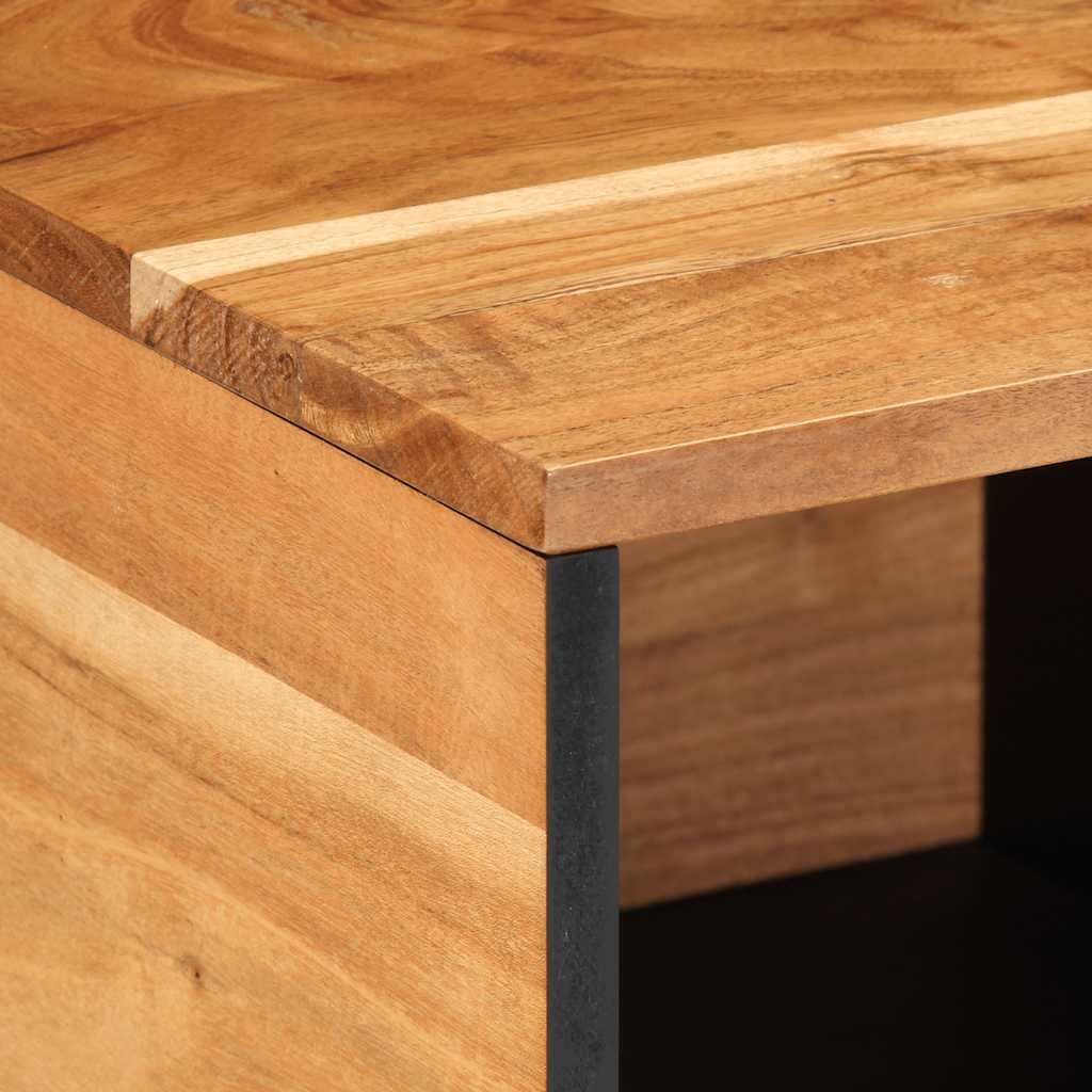 Table basse 80x50x40 cm en bois massif d'acacia - XIOS