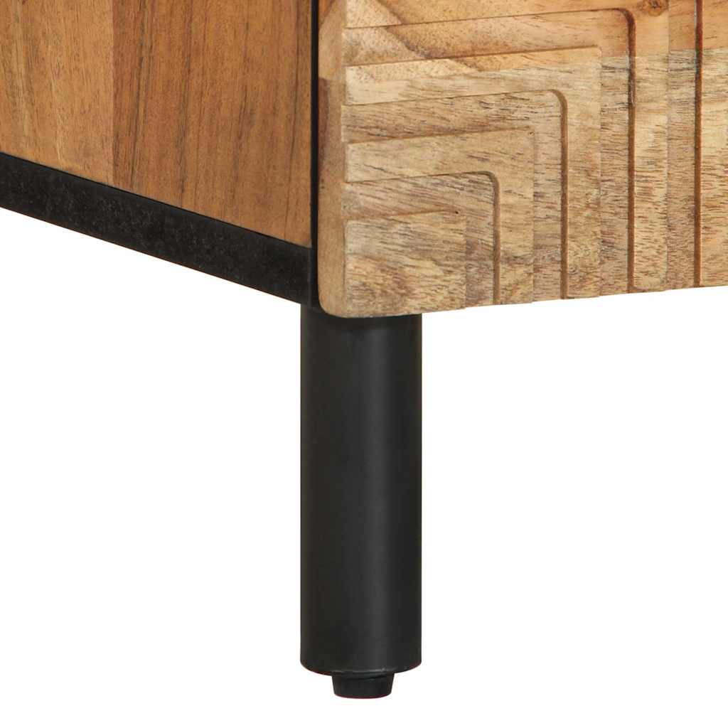 Table de chevet 40x33x46 cm en bois massif d'acacia - XIOS