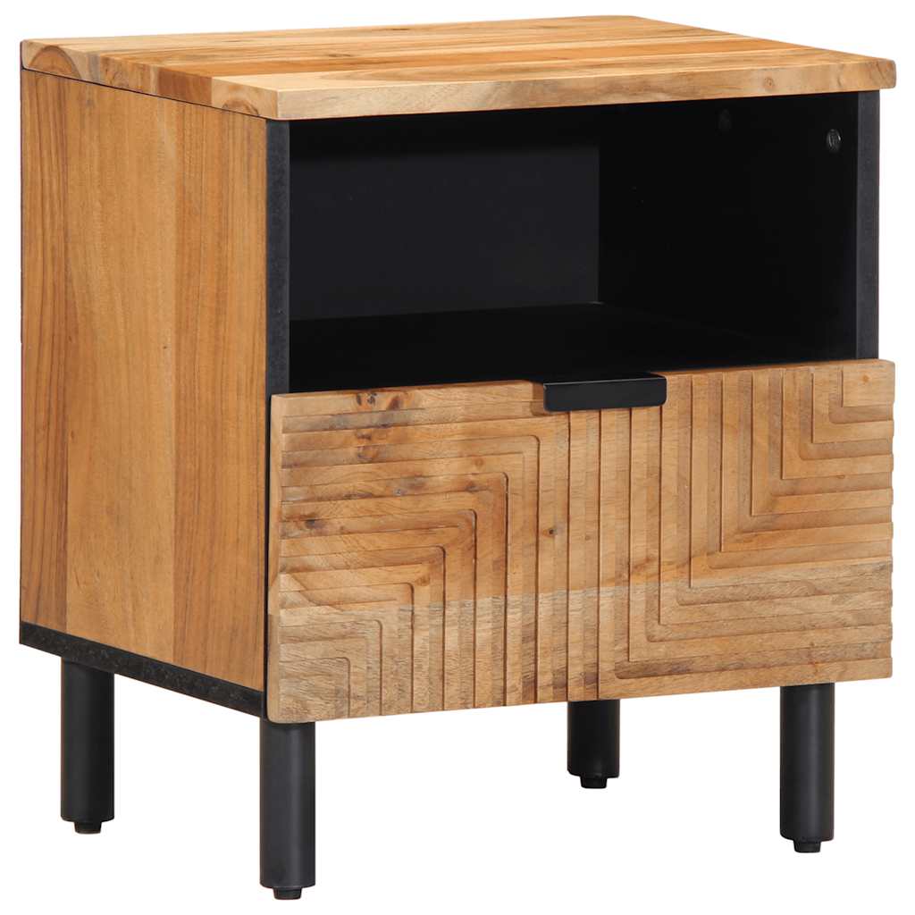Tables de chevet (2 pcs) 40 x 33 x 46 cm bois massif d'acacia - XIOS
