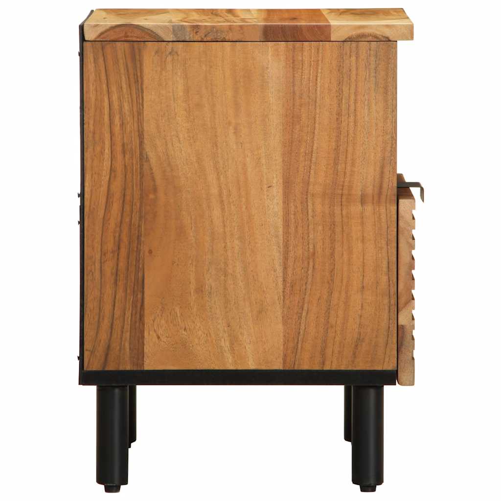 Tables de chevet (2 pcs) 40 x 33 x 46 cm bois massif d'acacia - XIOS