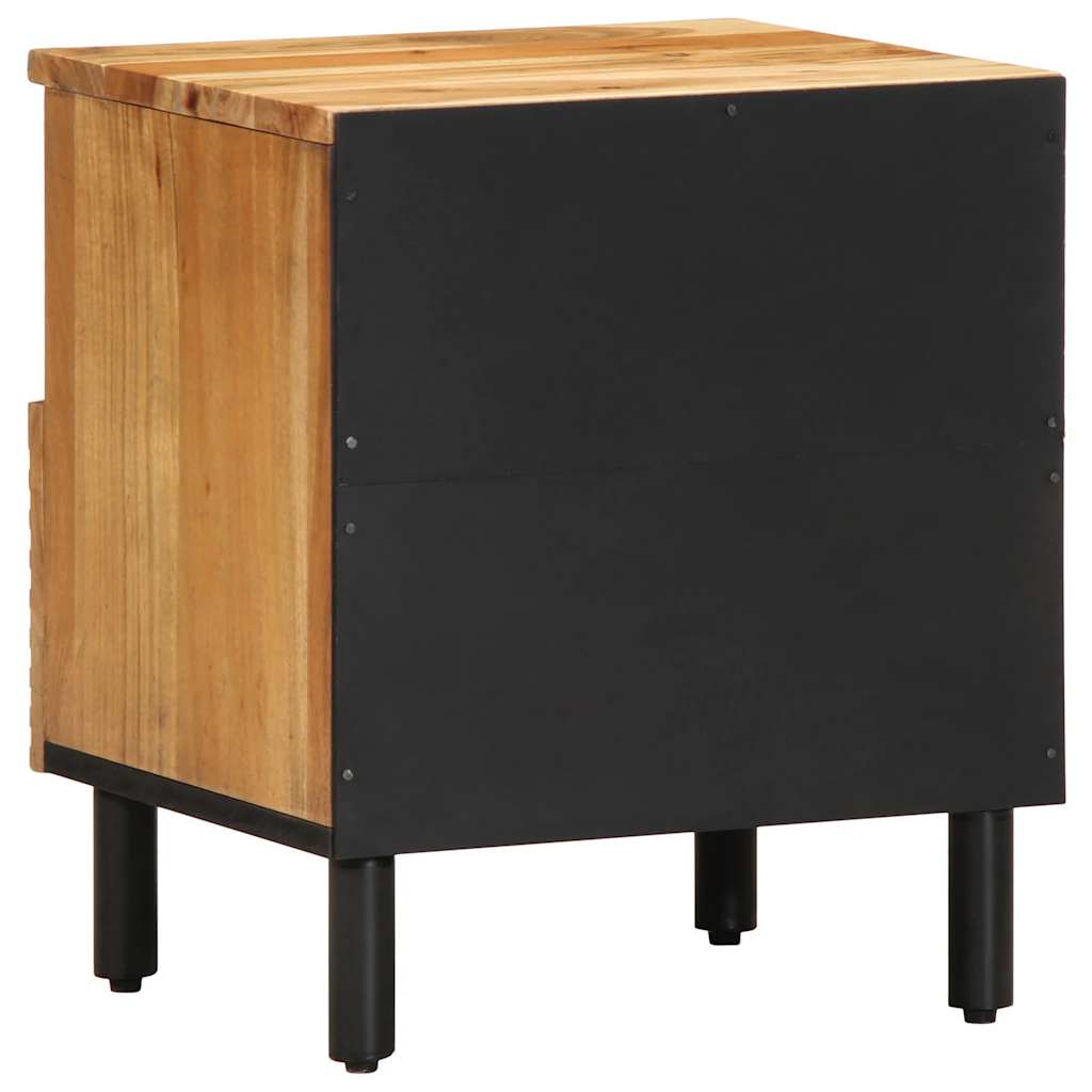 Tables de chevet (2 pcs) 40 x 33 x 46 cm bois massif d'acacia - XIOS
