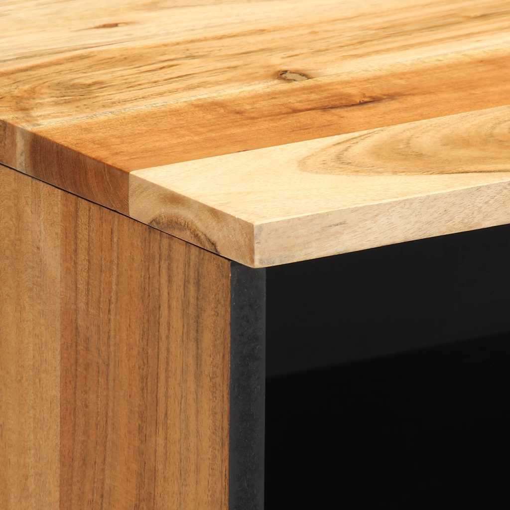 Tables de chevet (2 pcs) 40 x 33 x 46 cm bois massif d'acacia - XIOS
