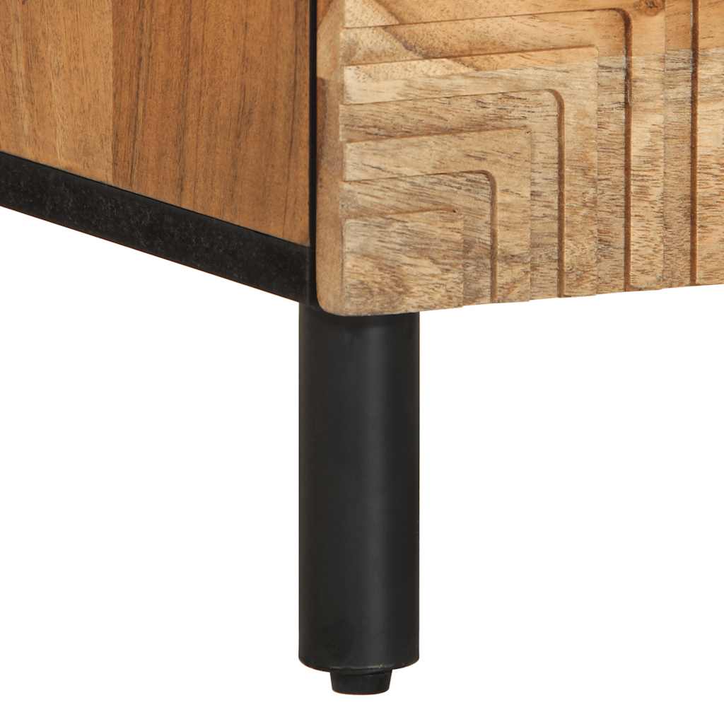 Tables de chevet (2 pcs) 40 x 33 x 46 cm bois massif d'acacia - XIOS