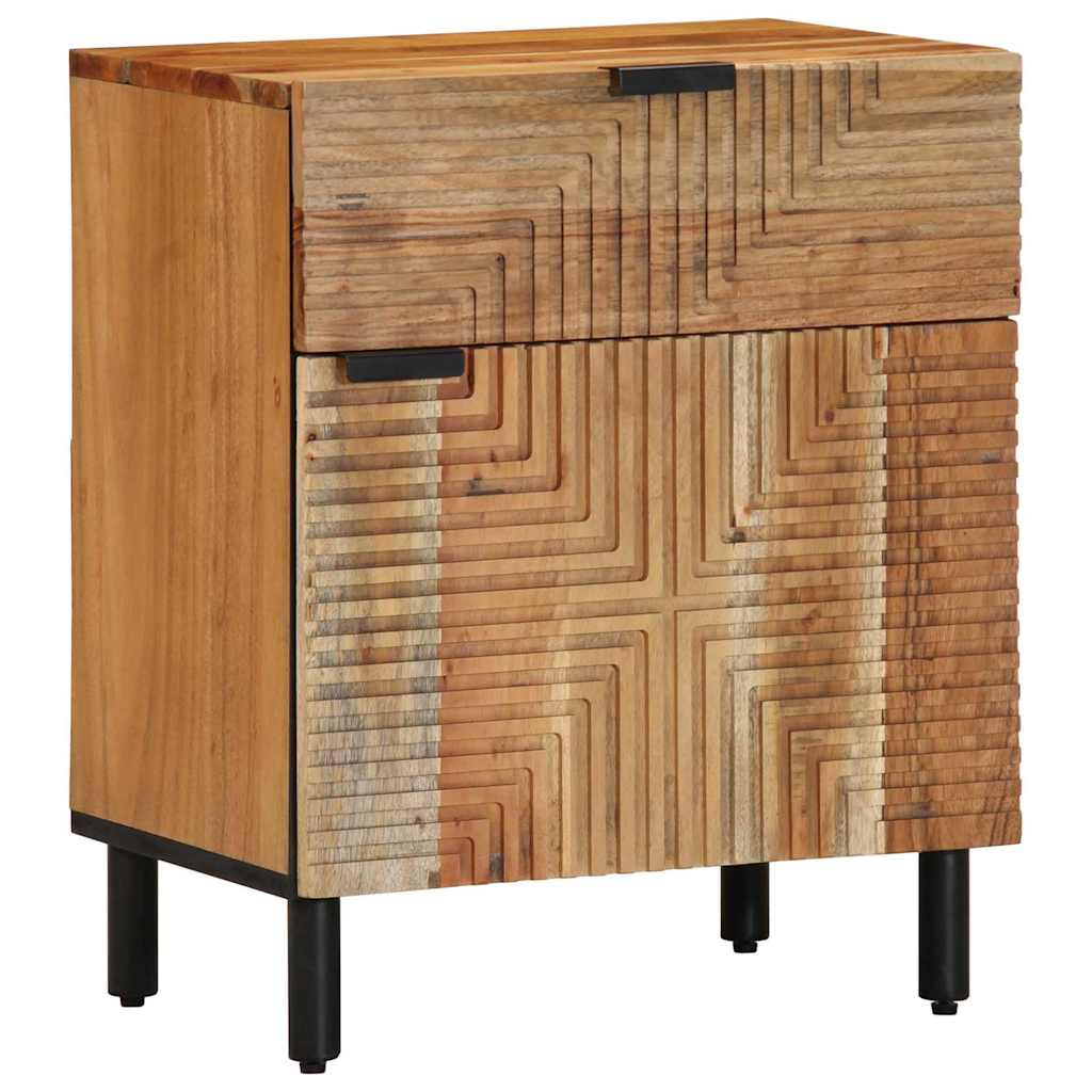 Cabinet de chevet Marron 50 x 33 x 60 cm Bois d'acacia massif - XIOS