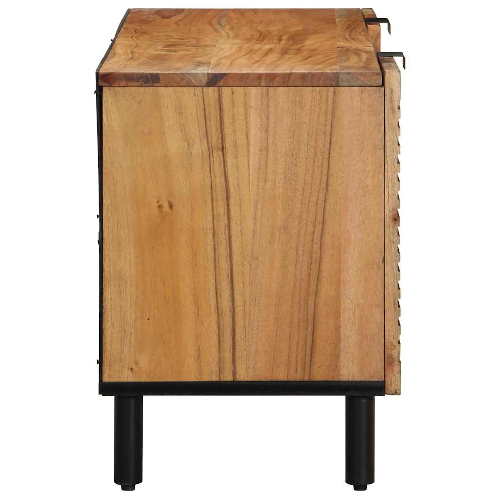 Meuble TV Marron 105 x 33.5 x 46 cm Bois d'acacia massif - XIOS