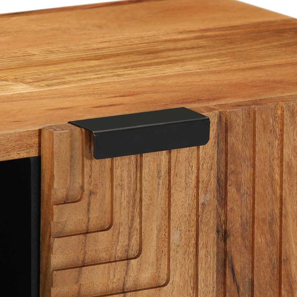 Meuble TV Marron 80 x 31.5 x 46 cm Bois d'acacia massif - XIOS