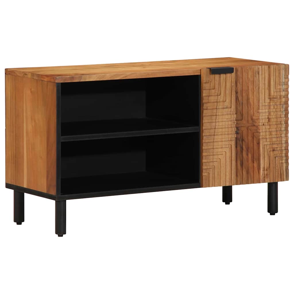 Meuble TV vidaXL 80x31,5x46 cm en bois d'acacia massif XIOS
