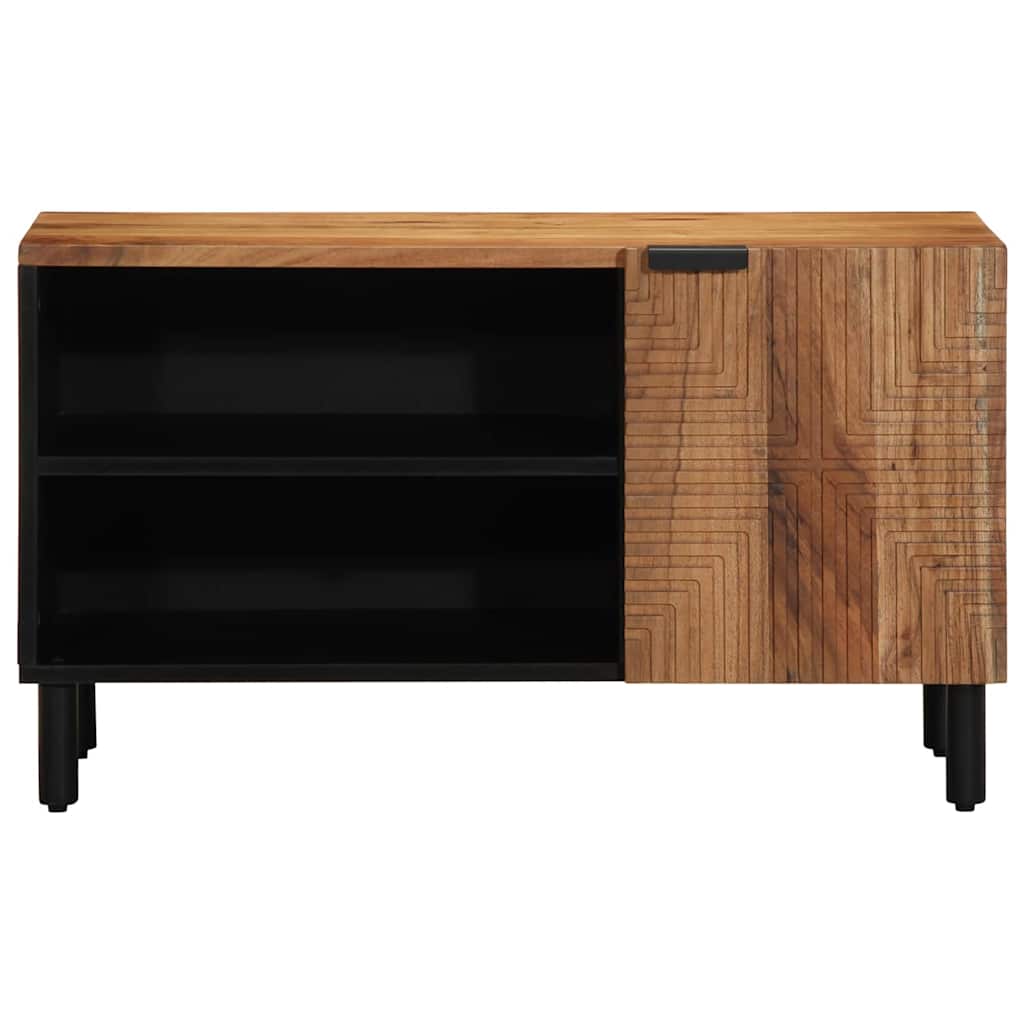 Meuble TV Marron 80 x 31.5 x 46 cm Bois d'acacia massif - XIOS