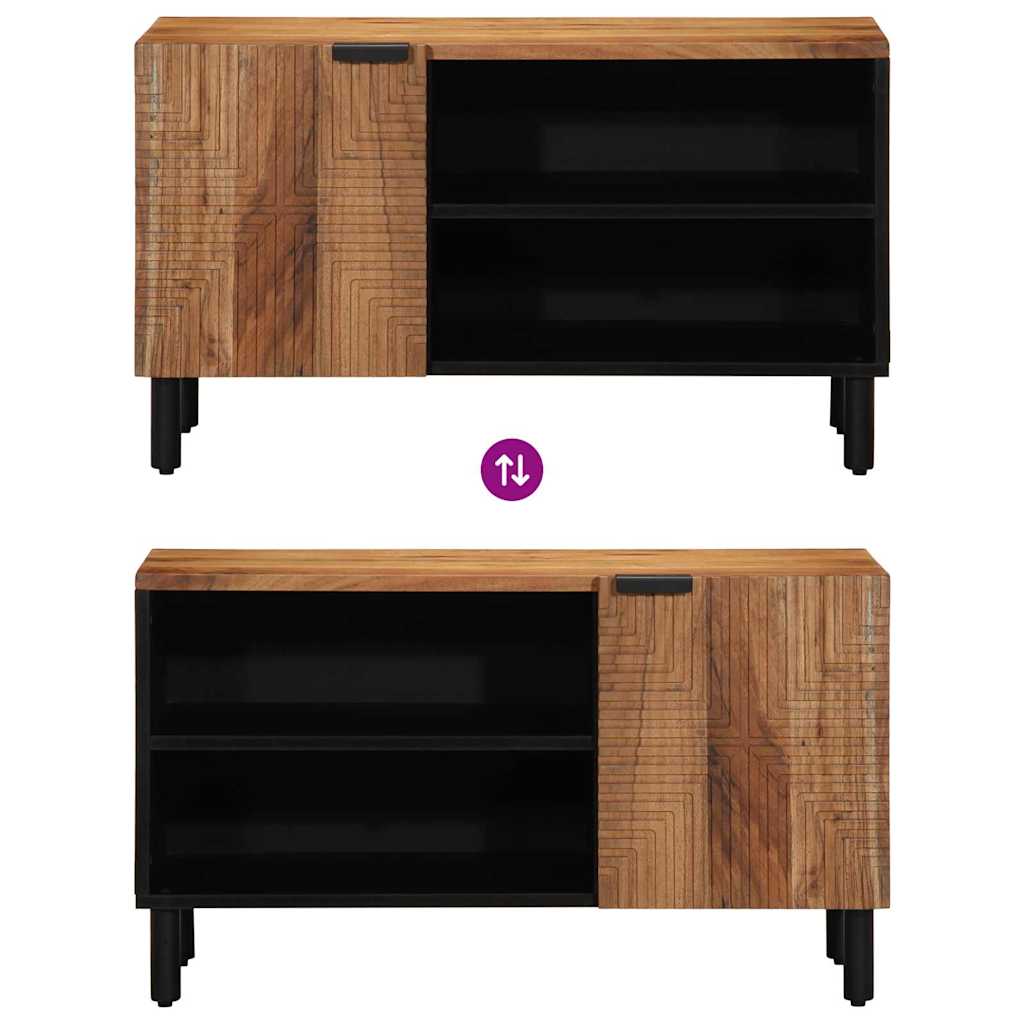 Meuble TV Marron 80 x 31.5 x 46 cm Bois d'acacia massif - XIOS