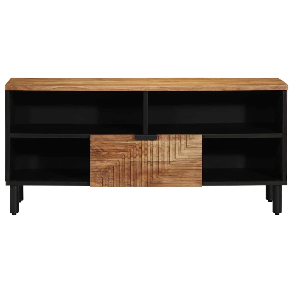 Cabinet TV Marron 100 x 33.5 x 46 cm Bois d'acacia massif - XIOS