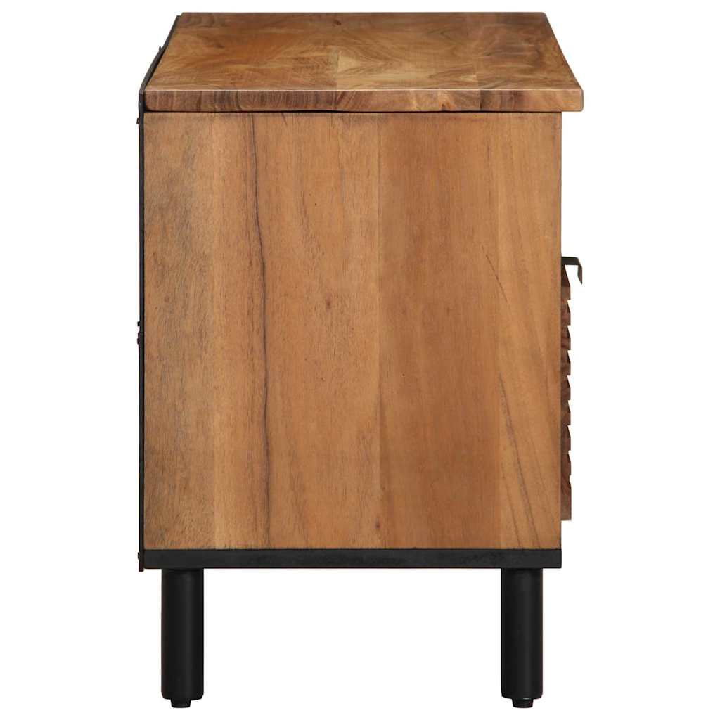 Cabinet TV Marron 100 x 33.5 x 46 cm Bois d'acacia massif - XIOS