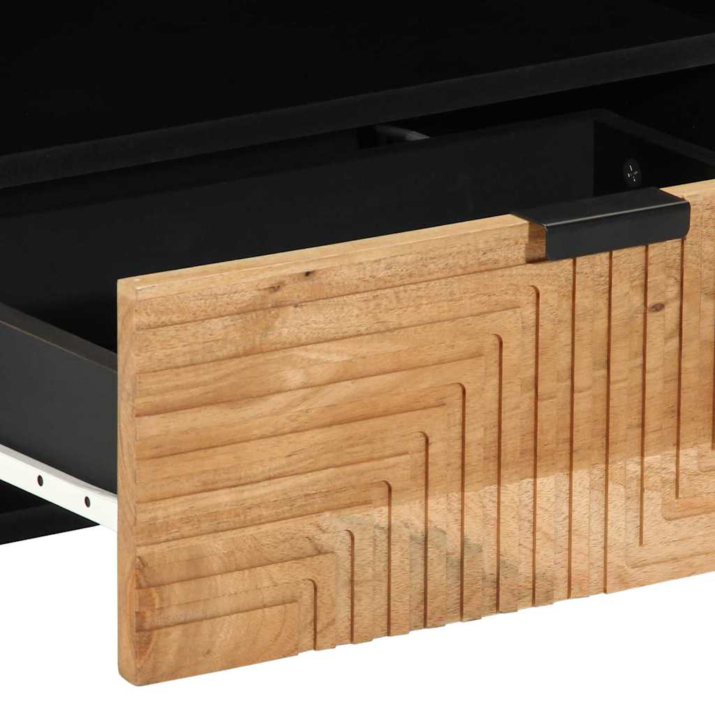 Meuble TV Marron 80 x 33.5 x 46 cm Bois d'acacia massif - XIOS
