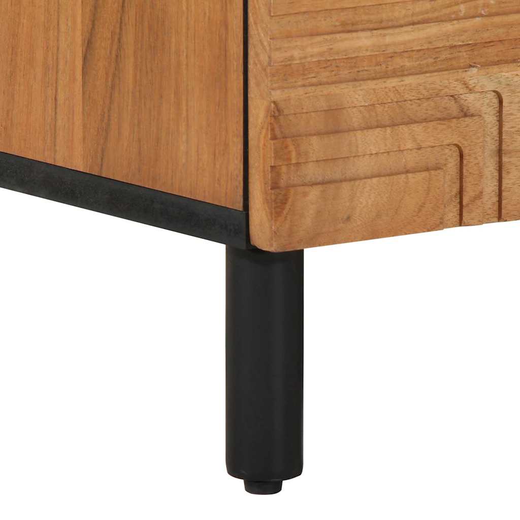 Meuble TV Marron 80 x 33.5 x 46 cm Bois d'acacia massif - XIOS
