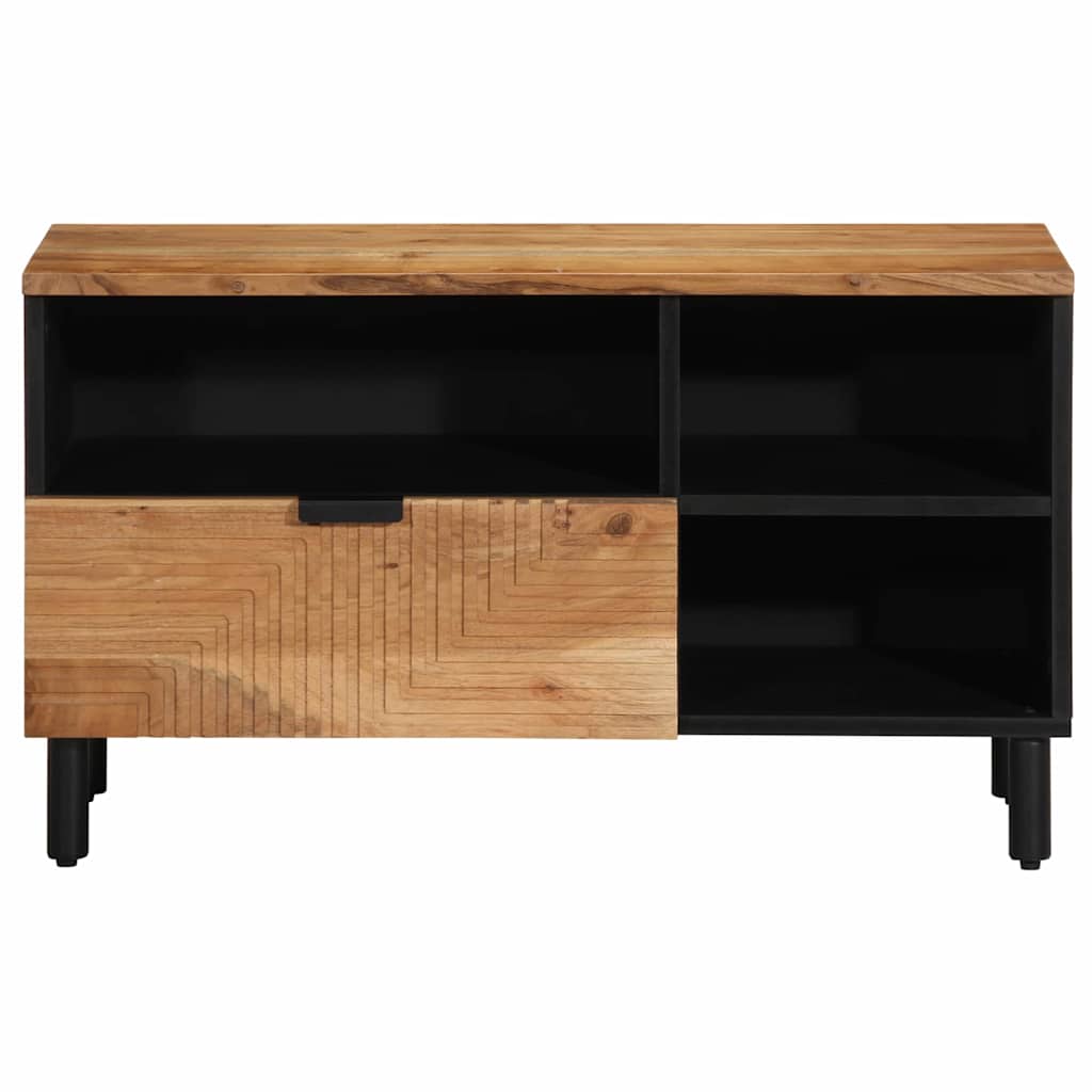 Meuble TV Marron 80 x 33.5 x 46 cm Bois d'acacia massif - XIOS