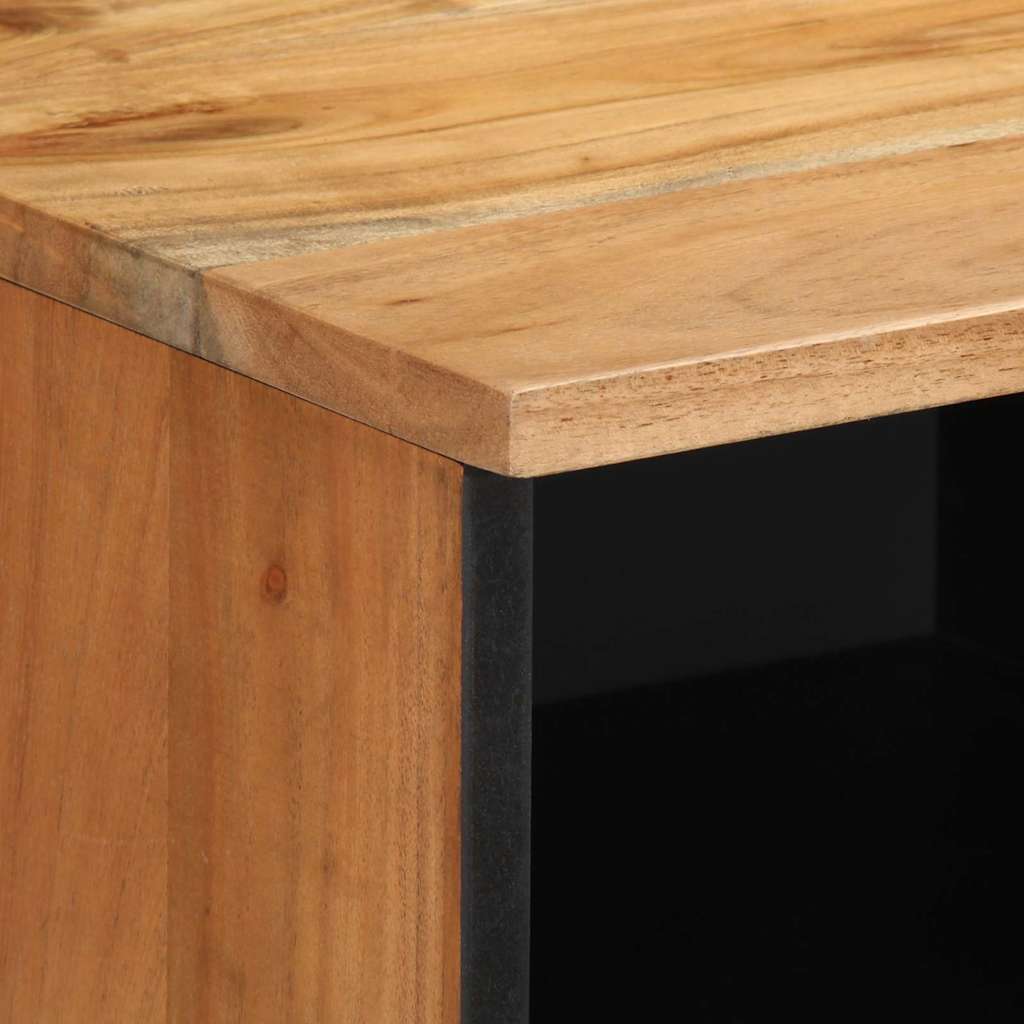 Meuble TV Marron 100 x 33.5 x 46 cm Bois d'acacia massif - XIOS