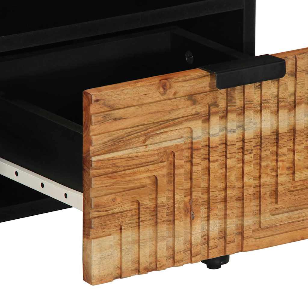 Meuble TV Marron 100 x 33.5 x 46 cm Bois d'acacia massif - XIOS