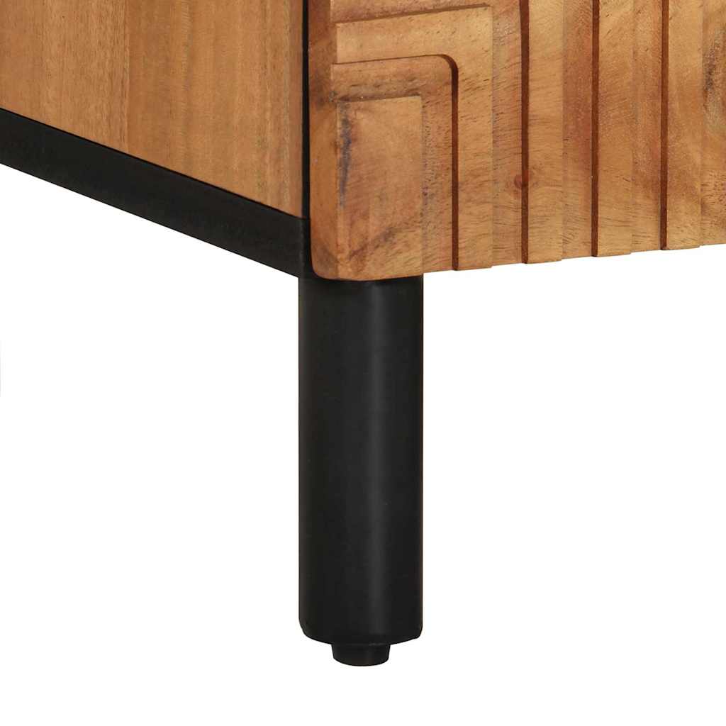 Meuble TV Marron 100 x 33.5 x 46 cm Bois d'acacia massif - XIOS
