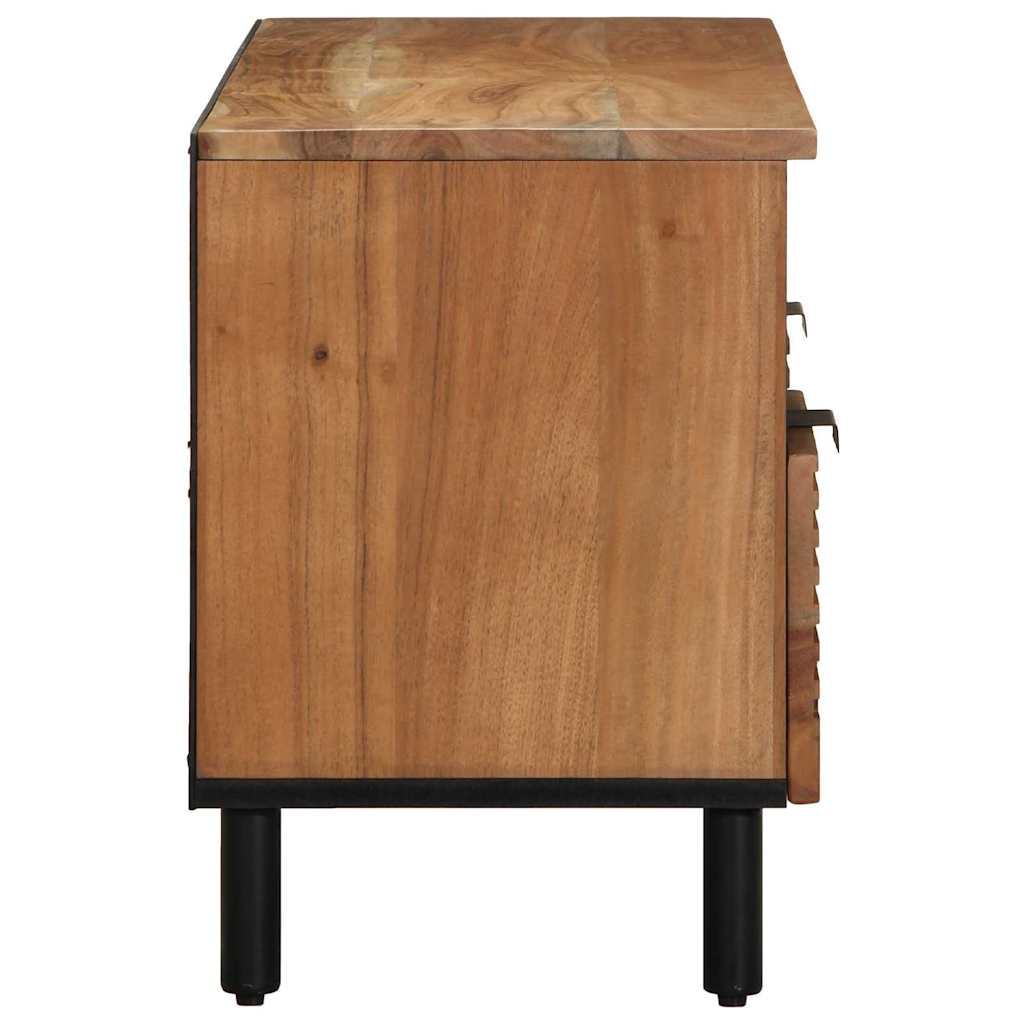 Meuble TV Marron 100 x 33.5 x 46 cm Bois d'acacia massif - XIOS