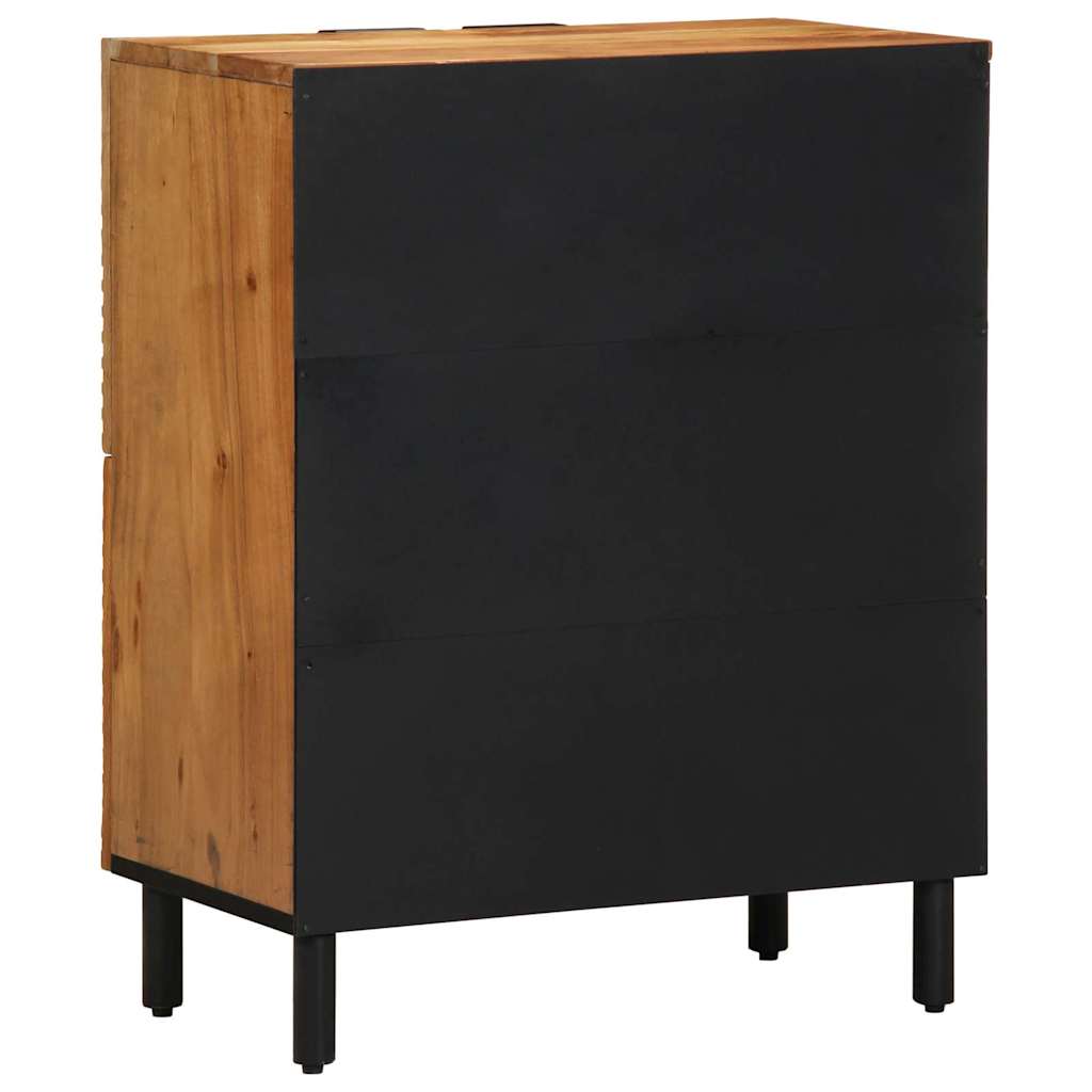 Buffet avec étagère Marron 60 x 33 x 75 cm Bois d'acacia massif - XIOS