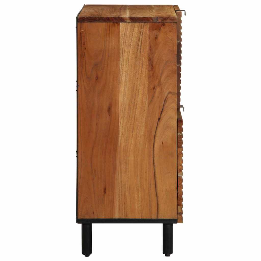 Buffet avec étagère Marron 80 x 33 x 75 cm Bois d'acacia massif - XIOS