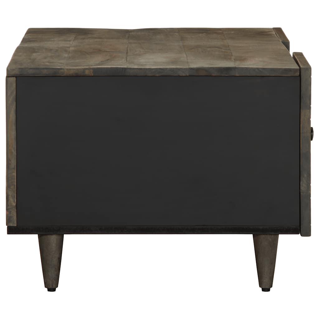 Table basse gris clair 100x54x40 cm bois massif de manguier - XIOS