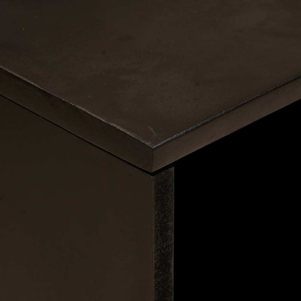 Table de chevet avec tiroir Noir et or 50 x 33 x 60 cm - XIOS