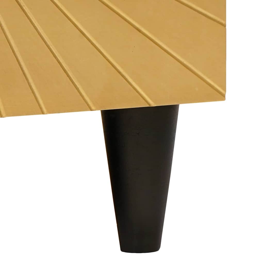 Buffet Noir et or 60 x 33 x 75 cm bois de manguier massif - XIOS
