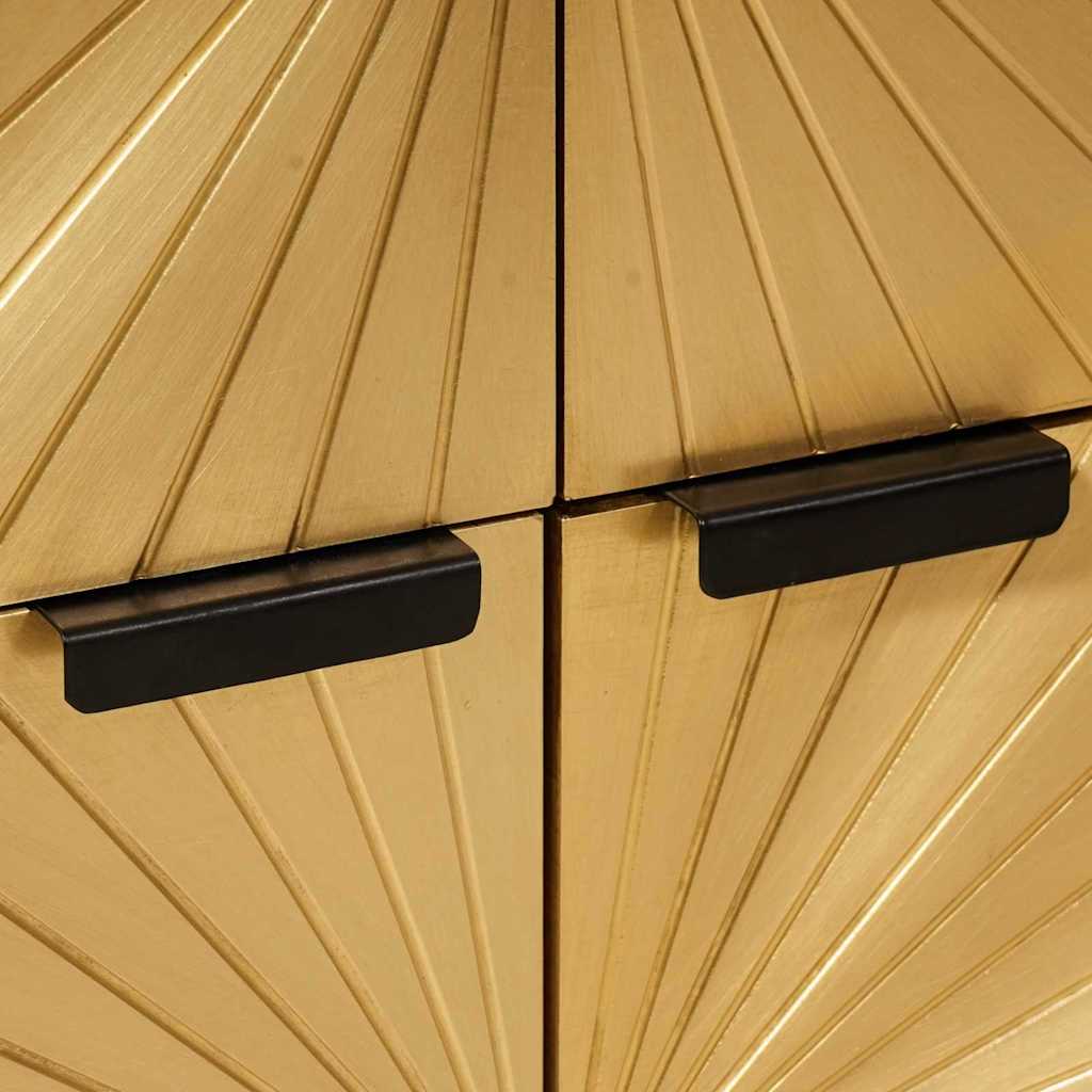 Meuble d'appoint avec stockage Noir et or 60 x 33.5 x 75 cm XIOS