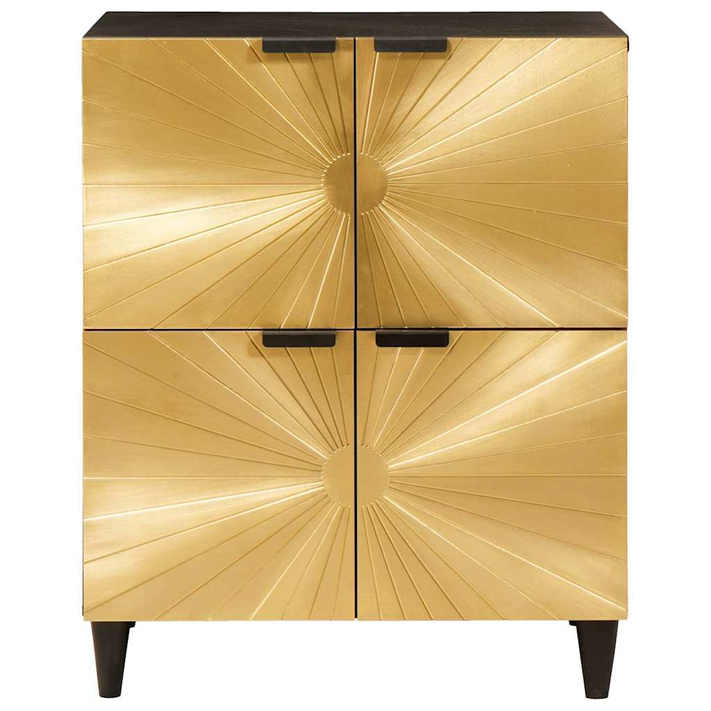 Meuble d'appoint avec stockage Noir et or 60 x 33.5 x 75 cm XIOS