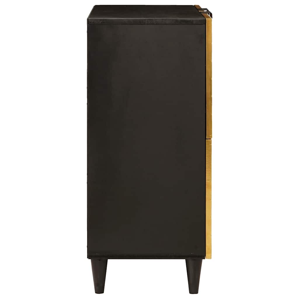 Meuble d'appoint avec stockage Noir et or 60 x 33.5 x 75 cm XIOS