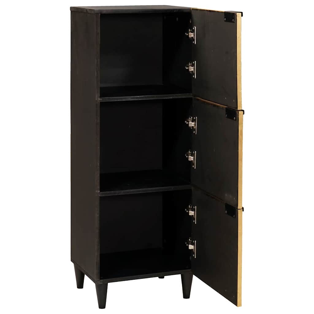 Meuble d'appoint avec stockage Noir et or 40 x 33.5 x 110 cm