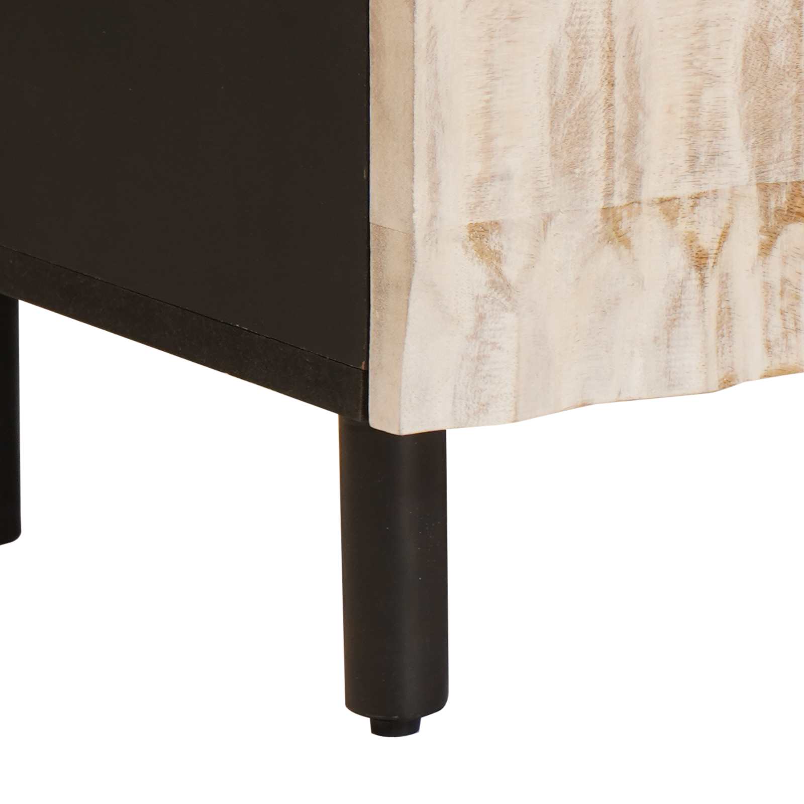 Meuble TV avec tiroir Finition Lavage Blanc 70 x 33,5 x 46 cm - XIOS