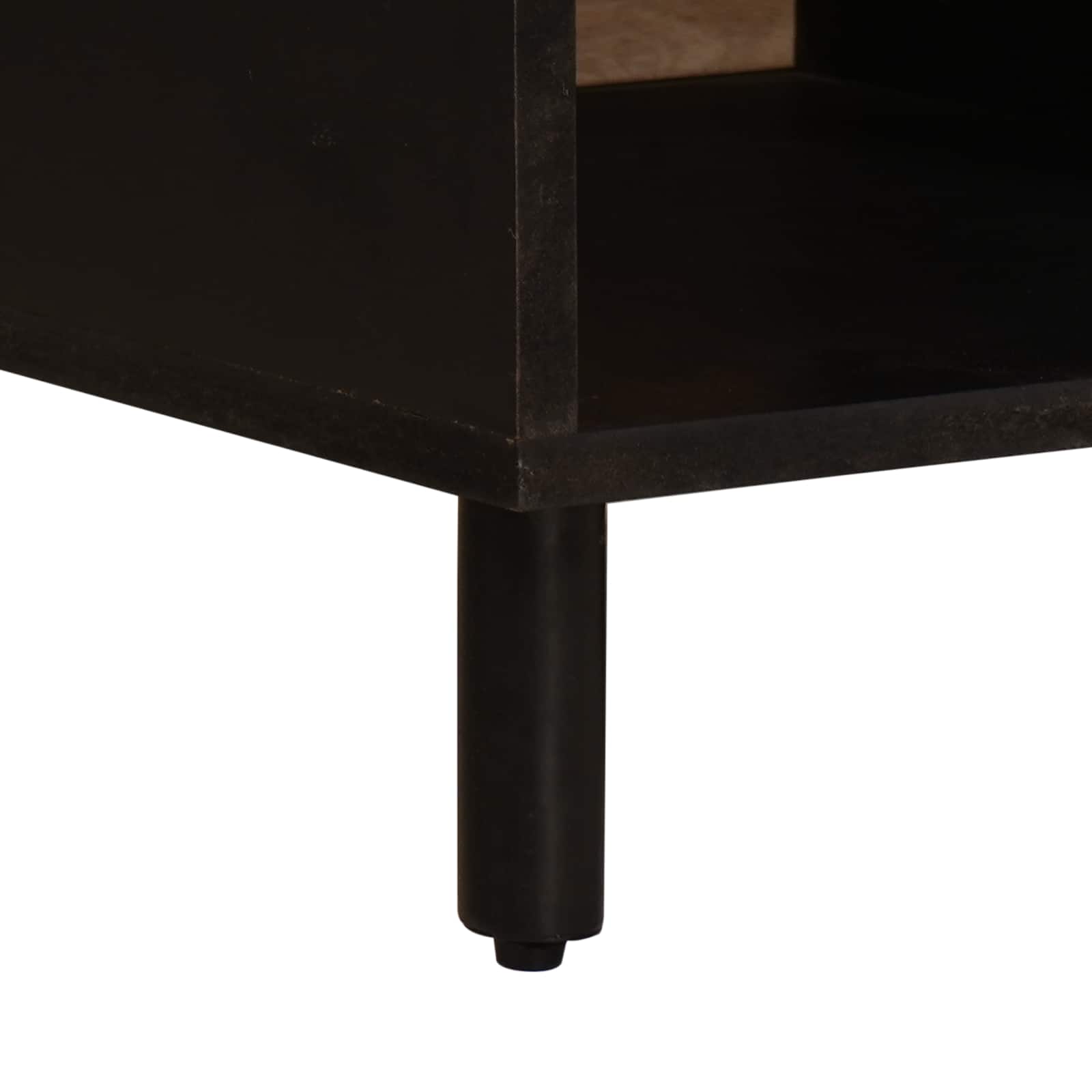Table basse Blanc 80 x 50 x 40 cm Bois de mangue massif - XIOS