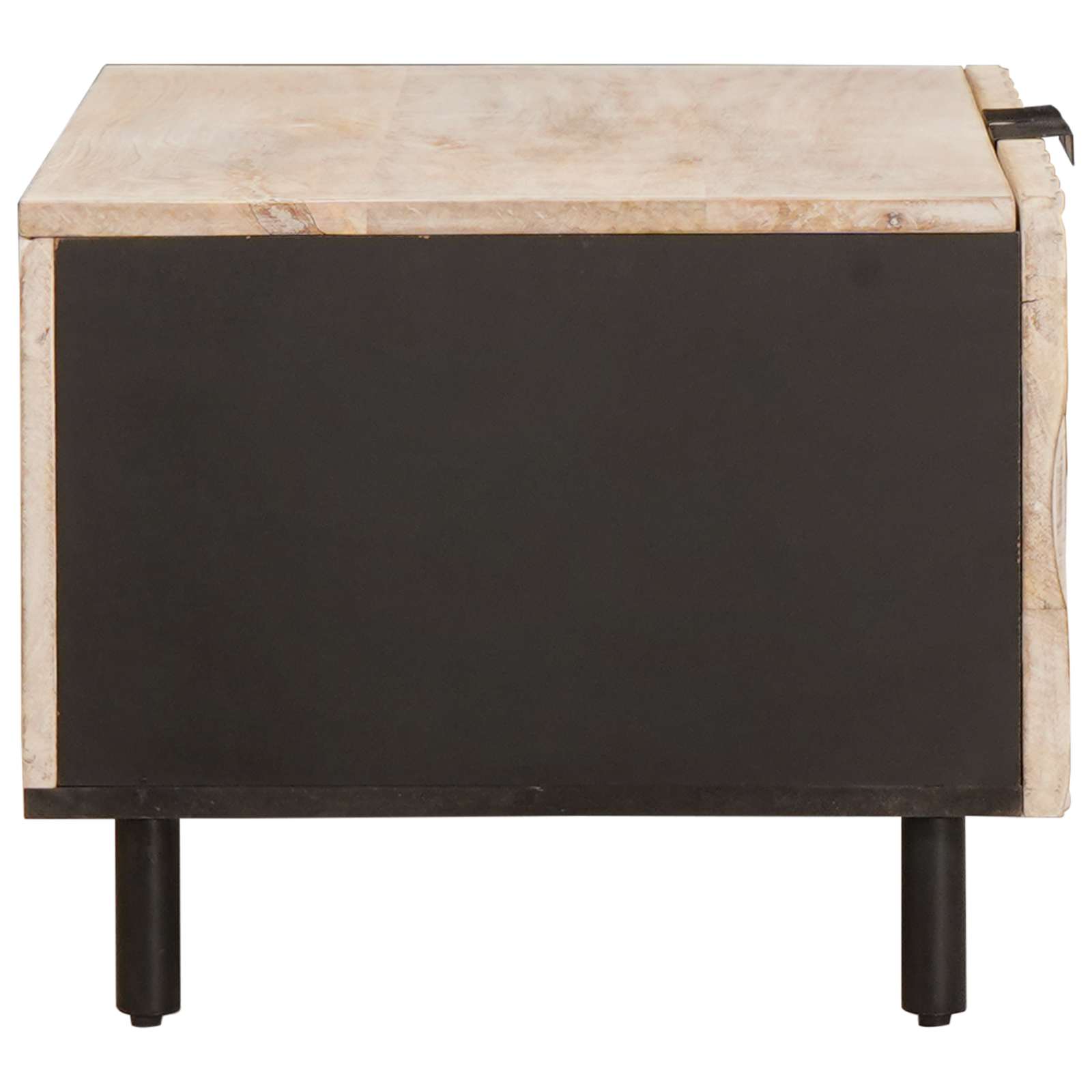 Table basse Blanc 80 x 50 x 40 cm Bois de mangue massif - XIOS