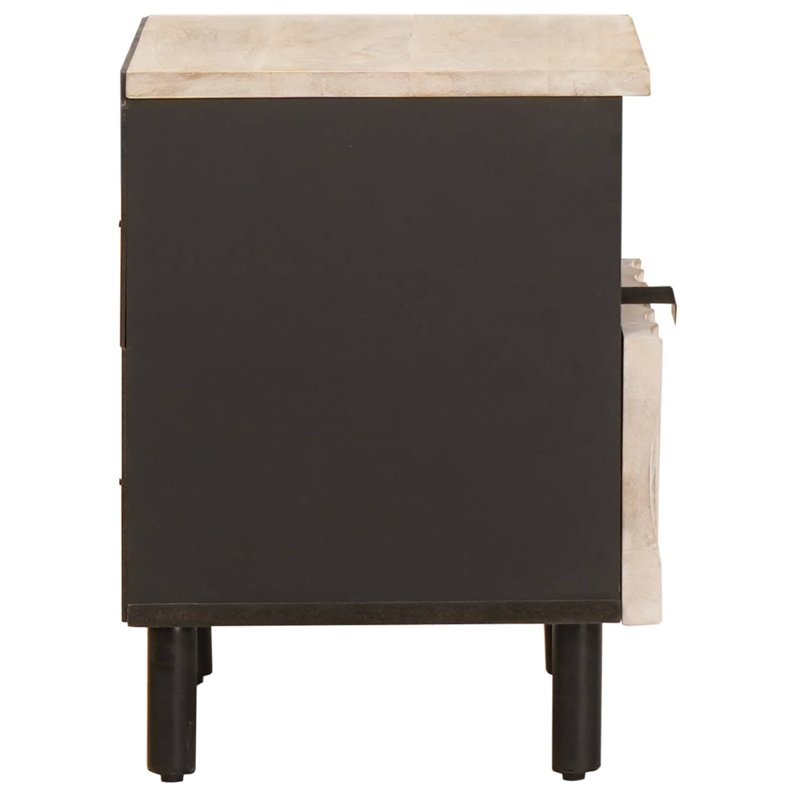 Cabinet de chevet avec tiroir 2 pcs Blanc 40 x 33 x 46 cm - XIOS