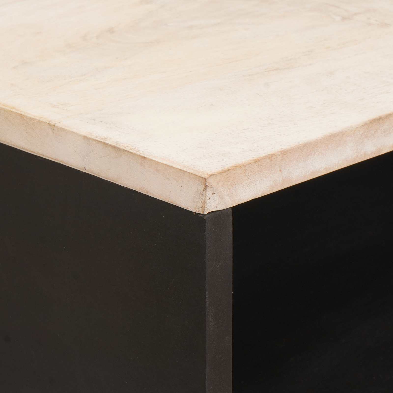 Cabinet de chevet Blanc 50 x 33 x 60 cm Bois de mangue massif - XIOS