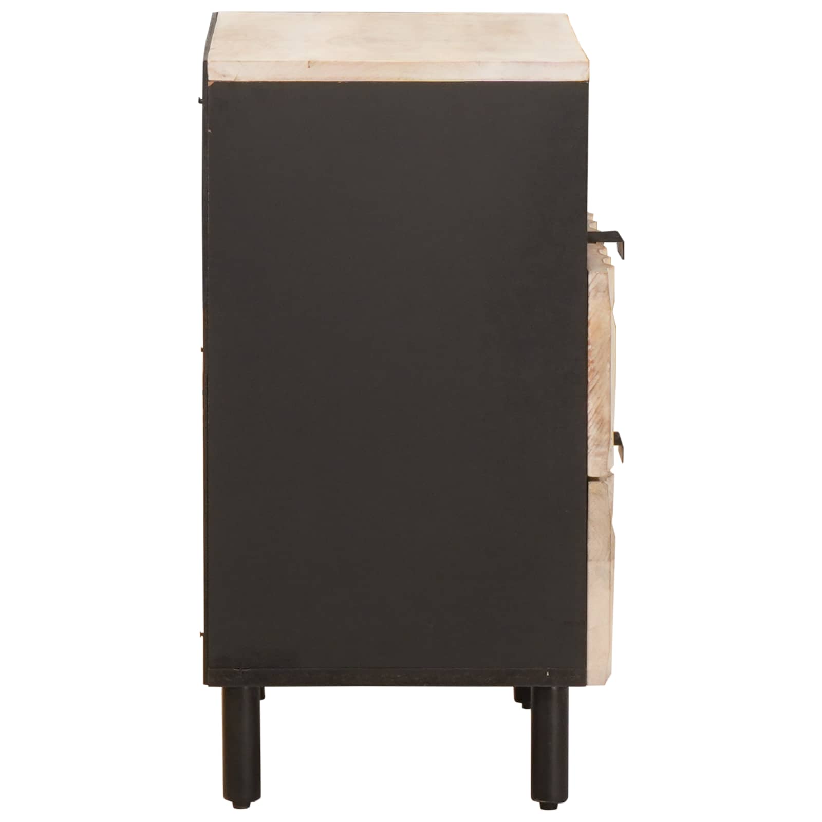 Cabinet de chevet Blanc 50 x 33 x 60 cm Bois de mangue massif - XIOS