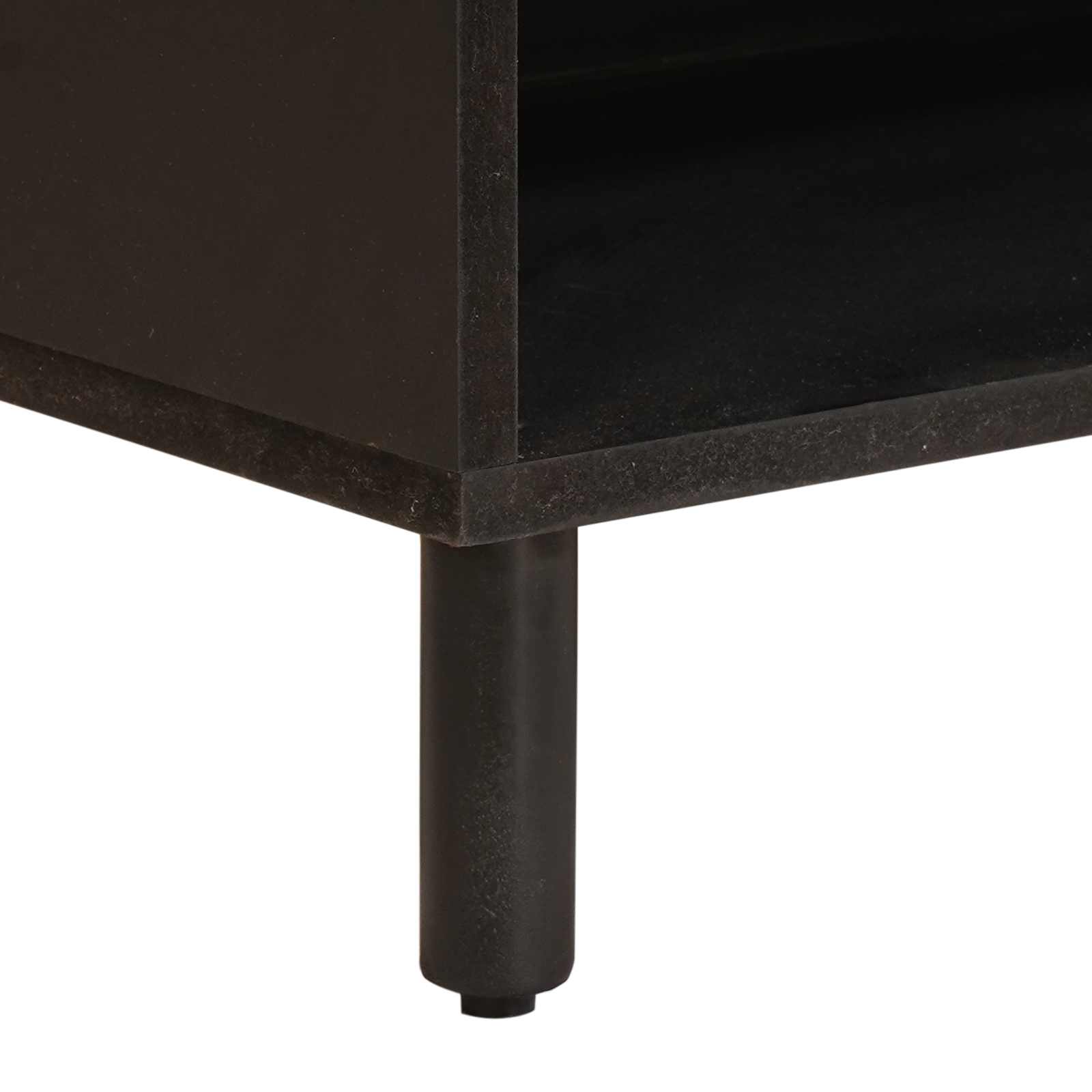 Meuble TV avec stockage Finition Lavage Blanc 80 x 31,5 x 46 cm - XIOS