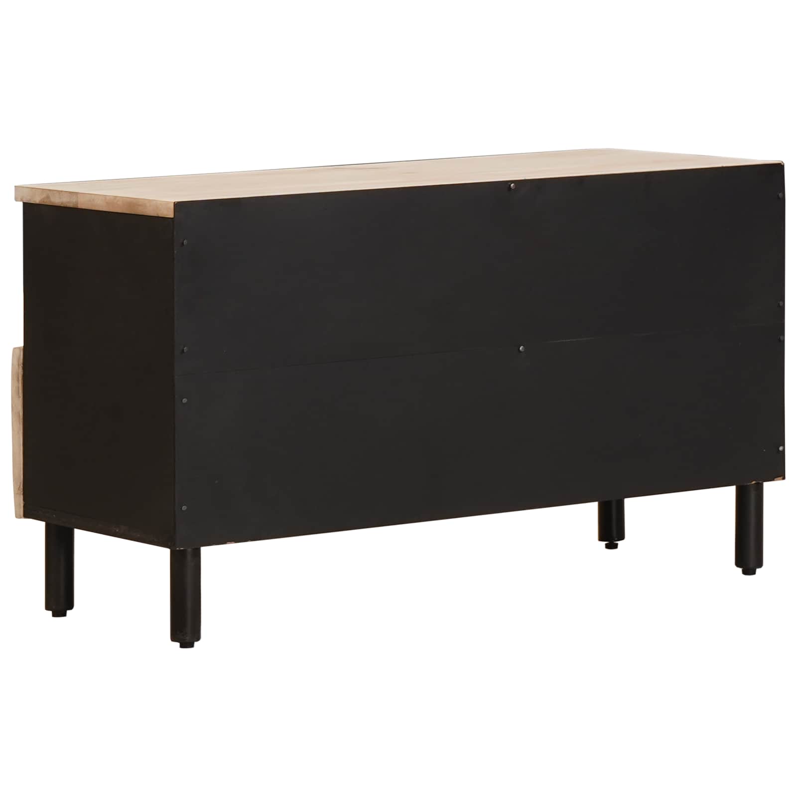 Meuble TV avec tiroir Finition Lavage Blanc 80 x 33,5 x 46 cm - XIOS