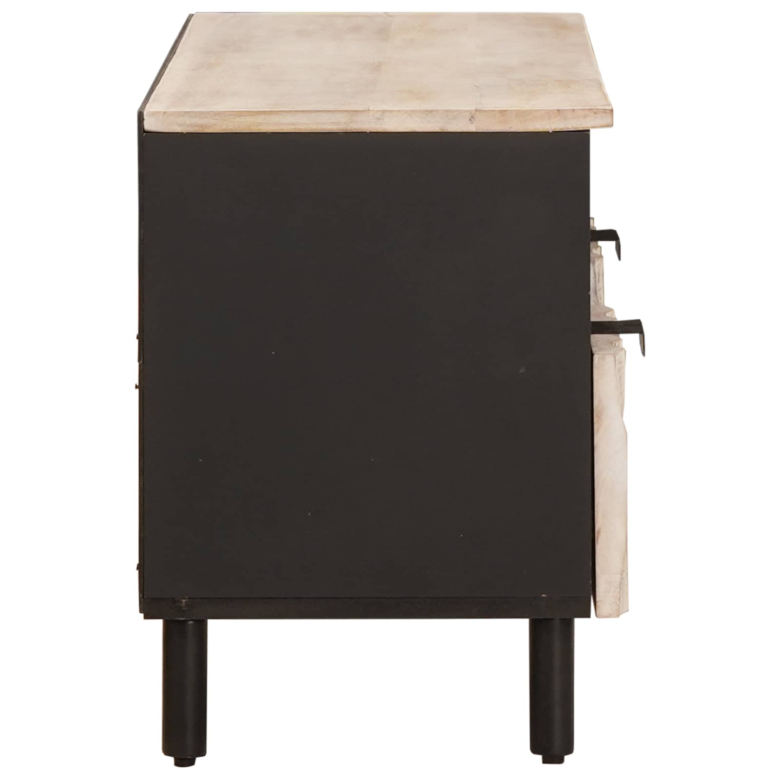 Meuble TV avec tiroir Finition Lavage Blanc 100 x 33 x 46 cm - XIOS