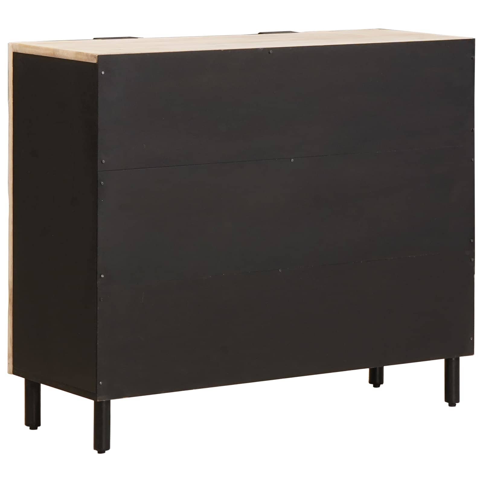 Buffet avec étagère Finition Lavage Blanc 90 x 33 x 75 cm - XIOS