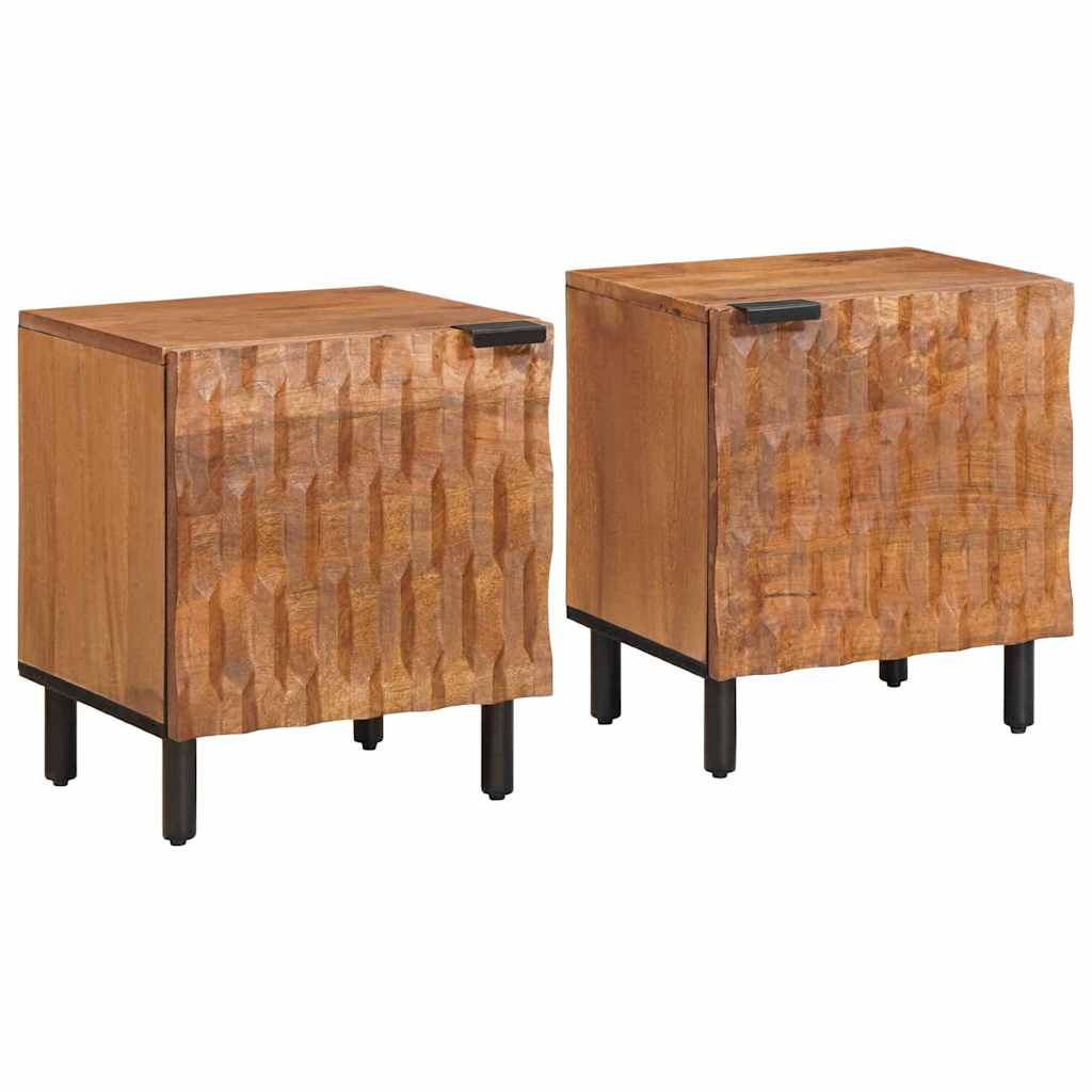 Cabinet de chevet 2 pcs Marron 40 x 33,5 x 46 cm - XIOS
